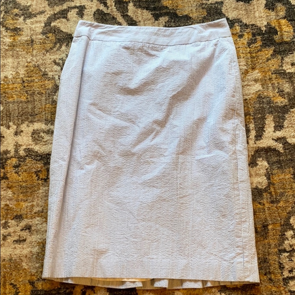 Brooks Brothers size 8 seer sucker pencil skirt